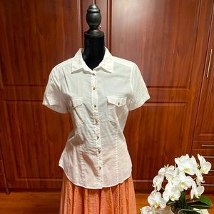 Classic white button down